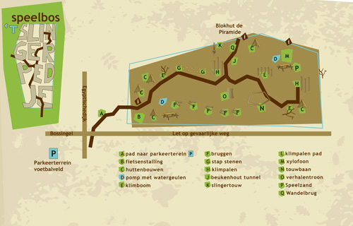 Plattegrond speelbos Bladel